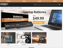 Tablet Screenshot of duracelldirect.com