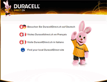 Tablet Screenshot of duracelldirect.ch