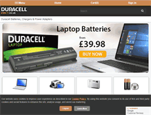 Tablet Screenshot of duracelldirect.co.uk